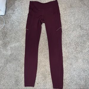Lululemon Leggings Burgundy - Size 4